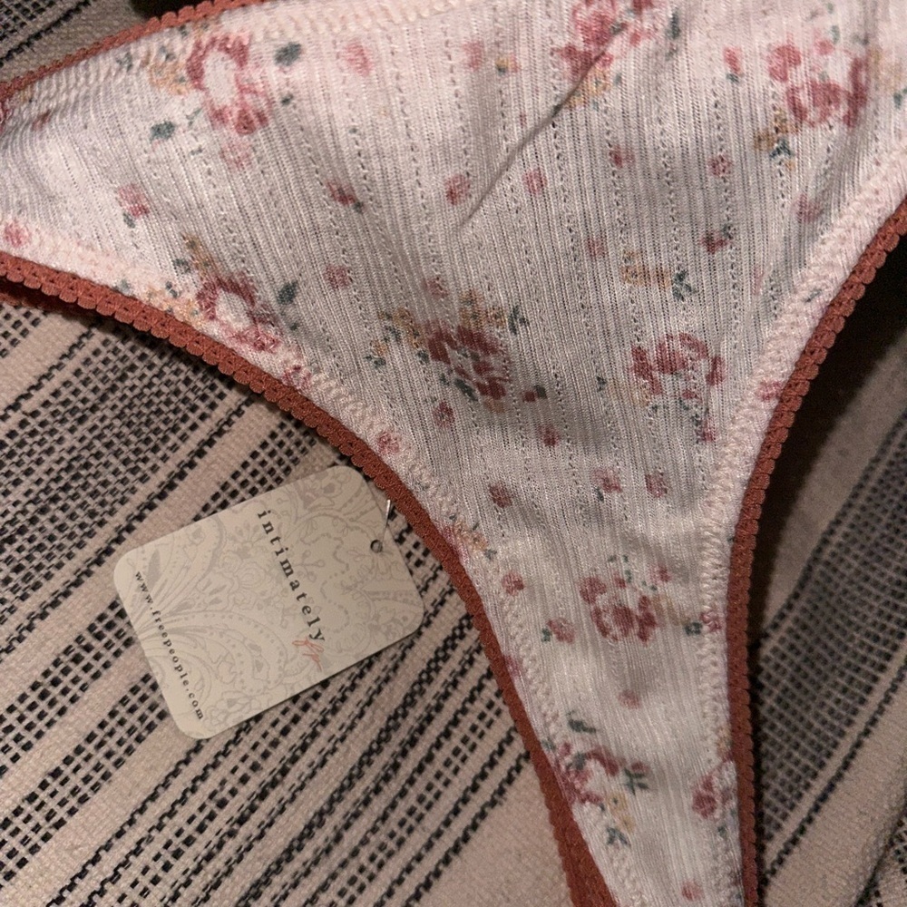Free People Floral Print Thong - Picture 6 of 9